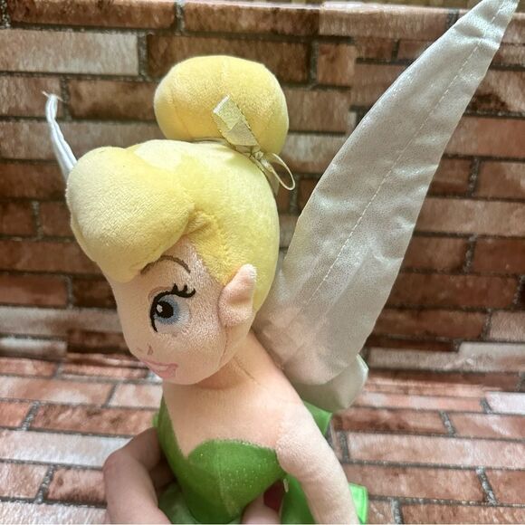 Disney Fairies Tinkerbell Green and White Fairy Plush with Wings - Picture 9 of 11